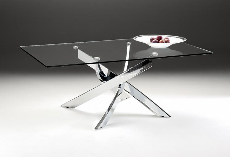 Master glass coffee table