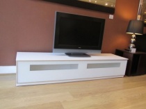 Fusion TV stand white