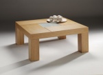 LEON square oak coffee table