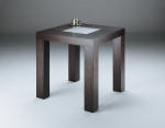 LEON dark brown lamp table