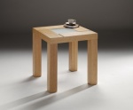 LEON oak lamp table