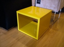 On side table ochre