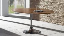 Oval dining table walnut
