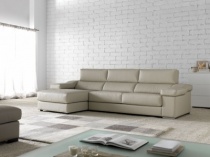 Viena leather corner sofa
