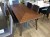 City wooden fixed dining table display 180x85cm