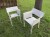 Pedrera Outdoor dining chairs display x4