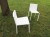 Quartz Outdoor dining chair display x4