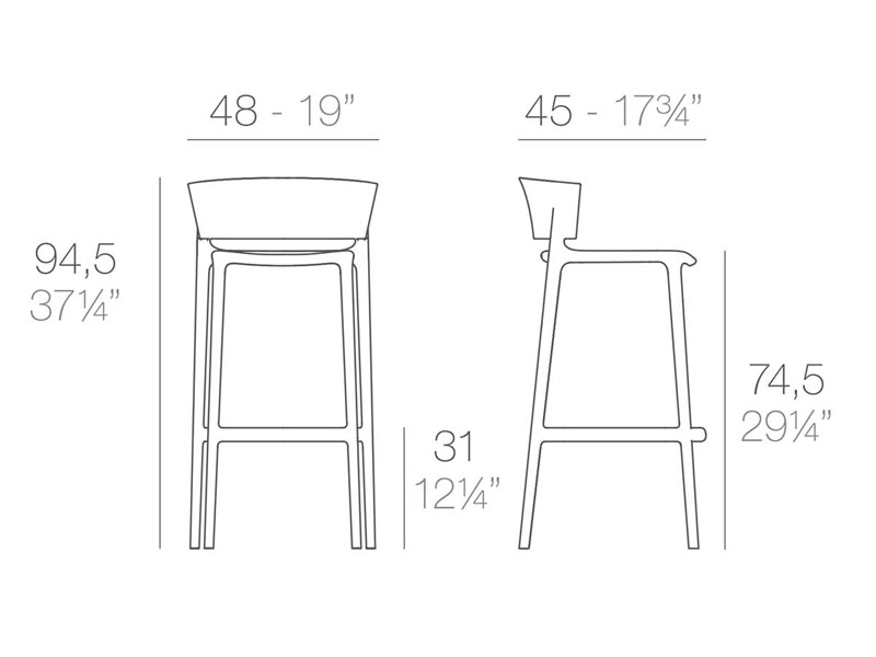 Africa Outdoor Bar Stool