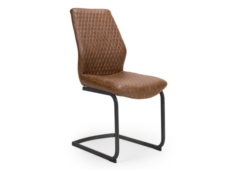 Carlos Brown Cantilever Dining Chair