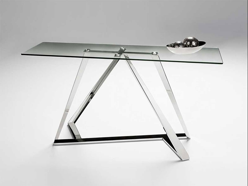 Galaxy Chrome Console Table