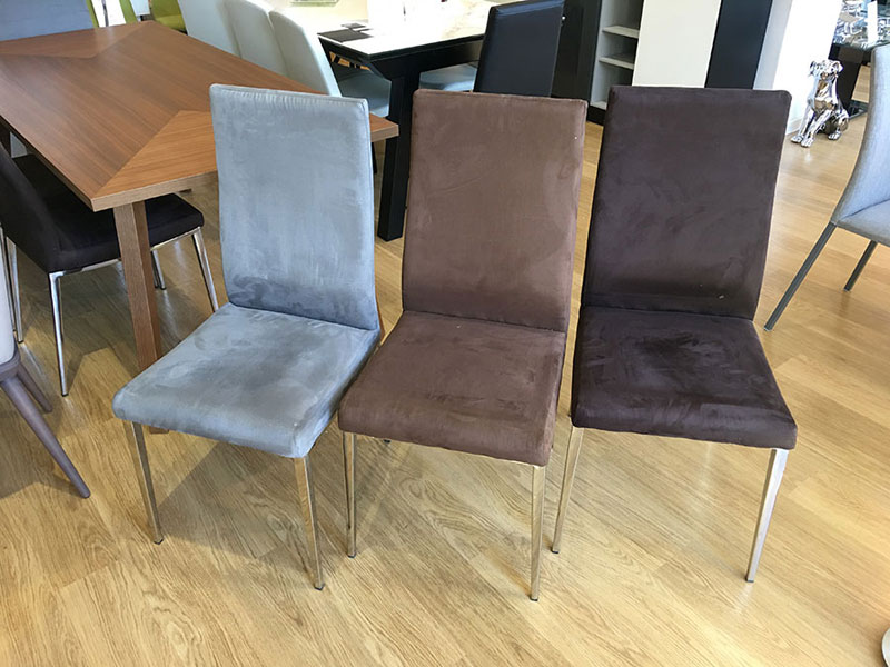 Livorno dining chair in microfibre  display x6