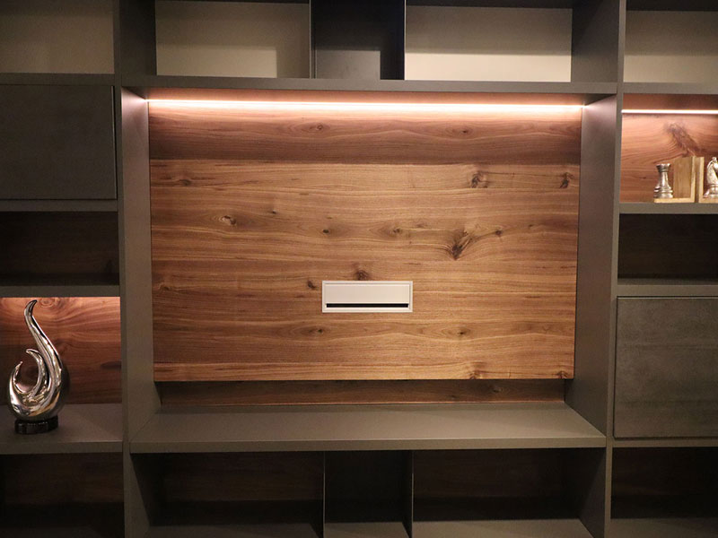 Line bookshelf combination display 270x202cm