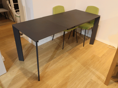 Display Link ceramic ext. dining table Neolith Nero