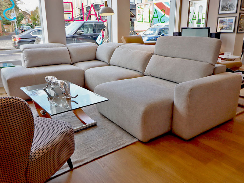 Melanie open corner sofa display