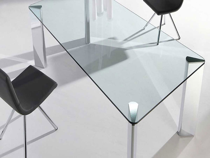 Play rectangular glass dining table