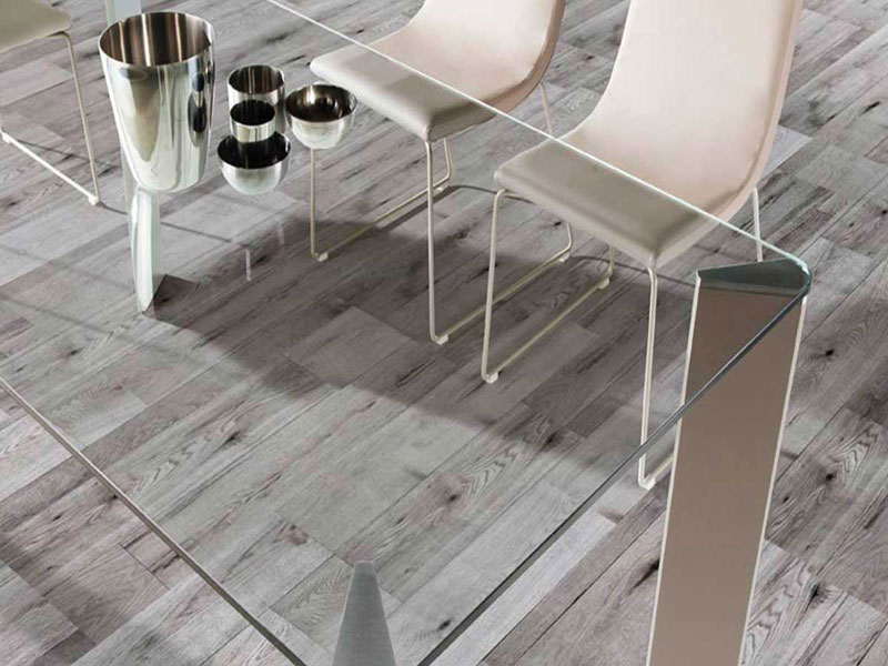 Play rectangular glass dining table