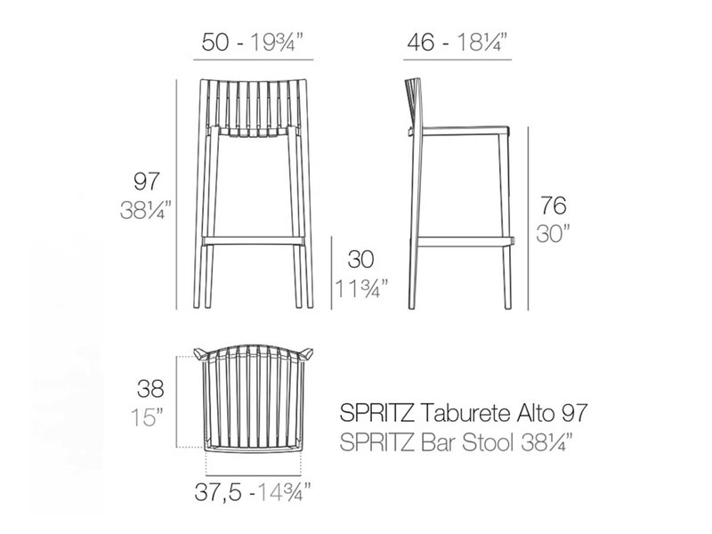 Spritz Outdoor Barstool