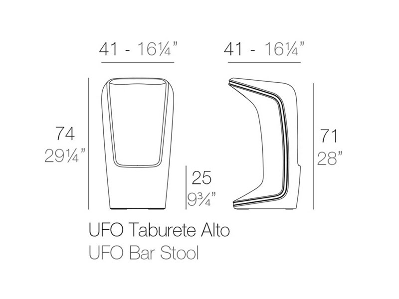 UFO Outdoor Barstool