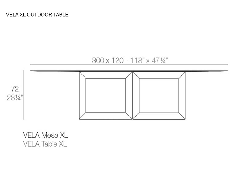 Vela Outdoor Table XL