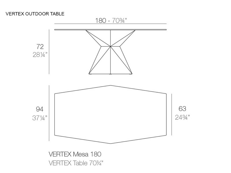 Vertex Outdoor Table