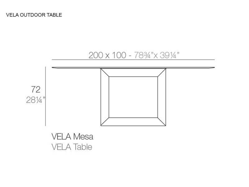 Vela Outdoor Table