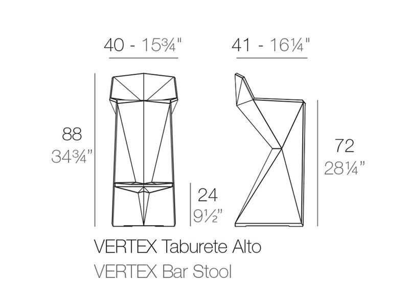 Vertex Outdoor Barstool