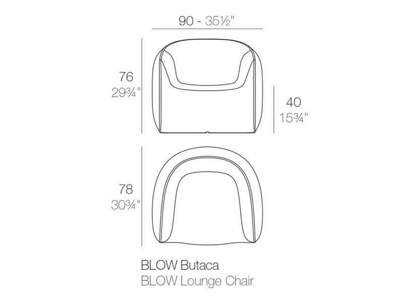 Blow Outdoor Lounge Chair
