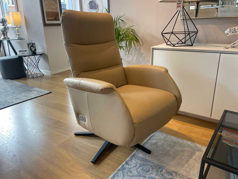 Kent recliner leather armchair