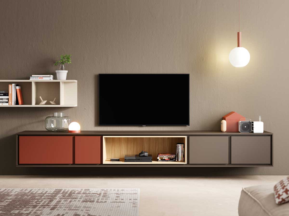 NewBOOK TV10 TV stand - Wall hung 276cm