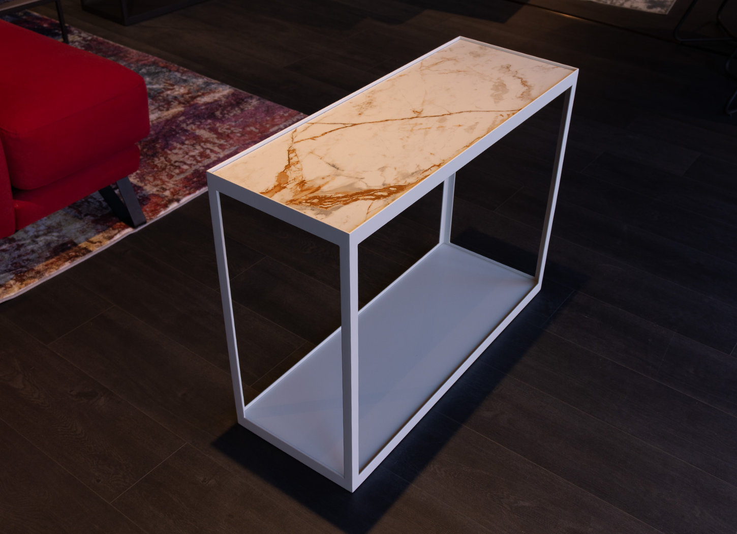 Ex Table Ex-Display Kub Side Table - White Marble | cadira