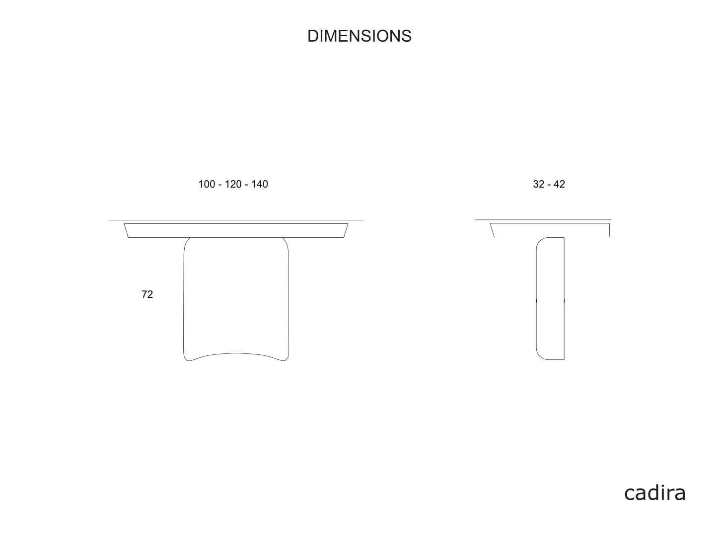 Loop Modern Console Table with Premium Ceramic | cadira