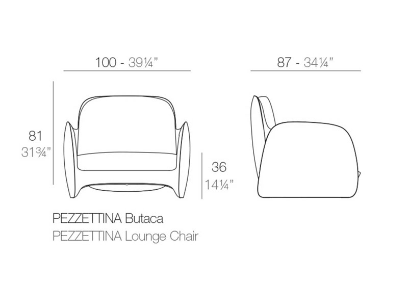 Pezzettina Outdoor Lounge Chair