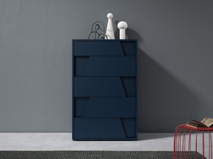 Diagonal tall chest of drawers