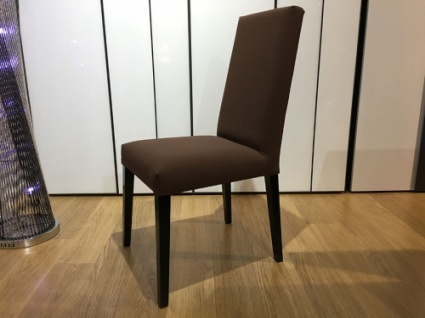 Dakota dining chair in brown faux leather x4