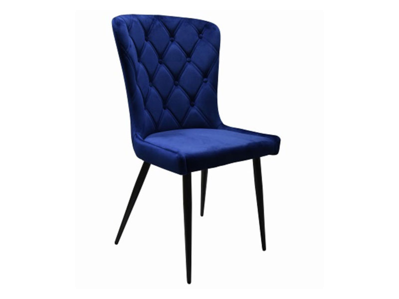 Marvin Velvet Navy Dining Chair
