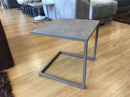 Life ceramic side table in mink display 46x46cm