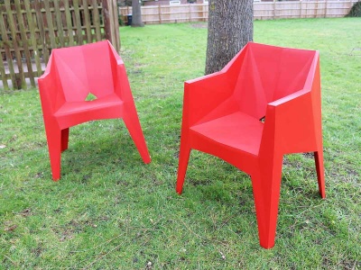 Voxel Outdoor dining Armchairs display x4