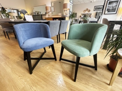 Marlow dining chair in fabric display x6