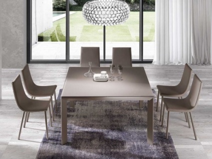 Urban square dining table