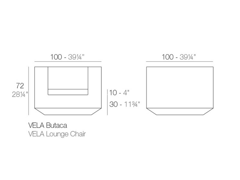 Vela Outdoor Lounge Chair